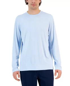 Alfani Tech Long Sleeve Crewneck T-Shirt, Created For Macy's -macys shop 23011710 fpx