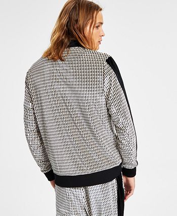 Men's Classic-Fit Geo-Print Full-Zip Velour Tracksuit Jacket, Created For Macy's INC International Concepts Men's Classic-Fit Geo-Print Full-Zip Velour Tracksuit Jacket, Created For Macy's -macys shop