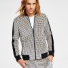 INC International Concepts Men's Classic-Fit Geo-Print Full-Zip Velour Tracksuit Jacket, Created For Macy's