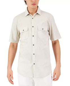 Alfani Men's Warren Shirt, Created For Macy's -macys shop 23046507 fpx
