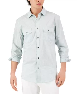Alfani Men's Regular-Fit Solid Shirt, Created For Macy's 16 Alfani Men's Regular-Fit Solid Shirt, Created For Macy's -macys shop 23046510 fpx