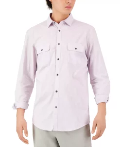 Alfani Men's Regular-Fit Solid Shirt, Created For Macy's 17 Alfani Men's Regular-Fit Solid Shirt, Created For Macy's -macys shop 23046511 fpx