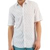 Alfani Men's Mecca Classic-Fit Textured Medallion-Print Button-Down Shirt, Created For Macy's -macys shop 23046754 fpx