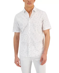 Alfani Men's Trion Classic-Fit Geo-Print Button-Down Poplin Shirt, Created For Macy's 5 Alfani Men's Trion Classic-Fit Geo-Print Button-Down Poplin Shirt, Created For Macy's -macys shop 23046858 fpx