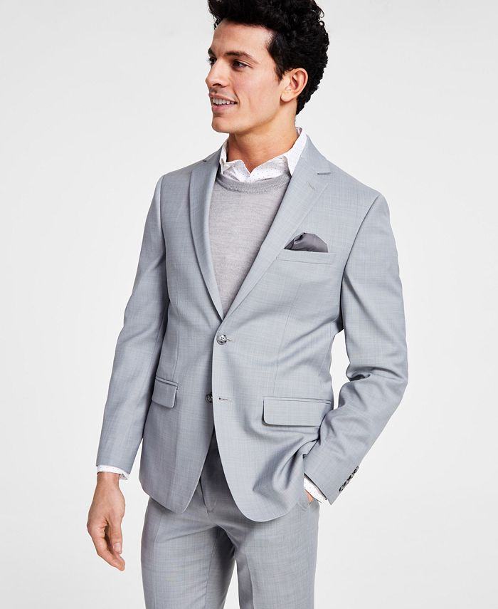 Men's Skinny-Fit Sharkskin Suit Jacket, Created For Macy's Bar III Men's Skinny-Fit Sharkskin Suit Jacket, Created For Macy's -macys shop