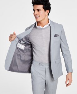 Bar III Men's Skinny-Fit Sharkskin Suit Jacket, Created For Macy's 5 Bar III Men's Skinny-Fit Sharkskin Suit Jacket, Created For Macy's -macys shop 23047571 fpx
