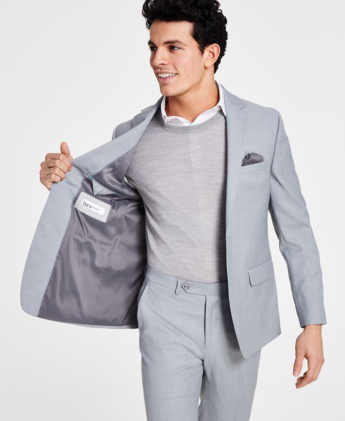 Men's Skinny-Fit Sharkskin Suit Jacket, Created For Macy's Bar III Men's Skinny-Fit Sharkskin Suit Jacket, Created For Macy's -macys shop