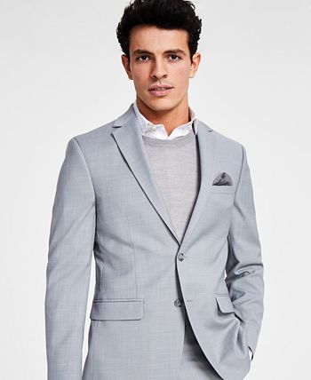 Men's Skinny-Fit Sharkskin Suit Jacket, Created For Macy's Bar III Men's Skinny-Fit Sharkskin Suit Jacket, Created For Macy's -macys shop