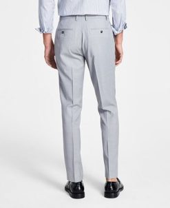 Bar III Men's Slim-Fit Wool Sharkskin Suit Pants, Created For Macy's 4 Bar III Men's Slim-Fit Wool Sharkskin Suit Pants, Created For Macy's -macys shop 23047961 fpx