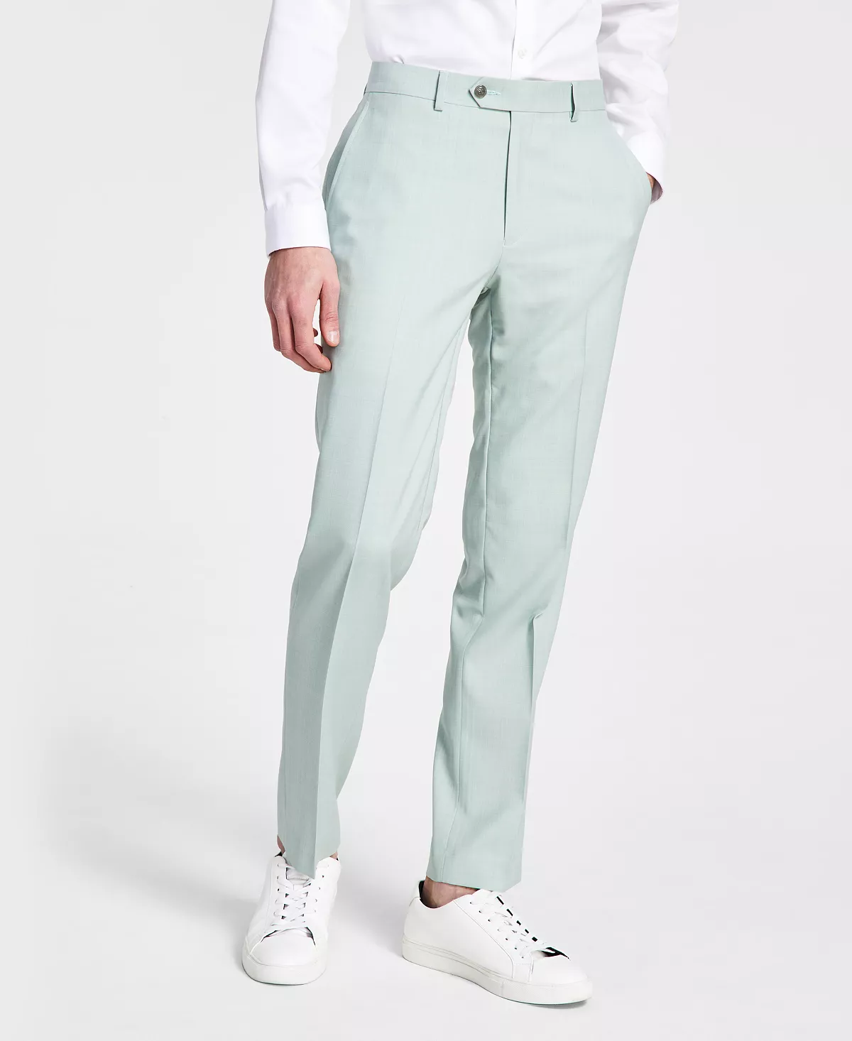 Men's Slim-Fit Wool Sharkskin Suit Pants, Created For Macy's Bar III Men's Slim-Fit Wool Sharkskin Suit Pants, Created For Macy's -macys shop