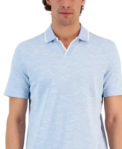 Alfani Men's Johnny Collar Polo, Created For Macy's -macys shop 23048667 fpx