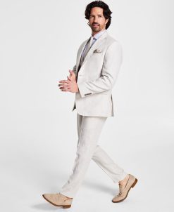 Bar III Men's Slim-Fit Linen Suit Separates, Created For Macy's