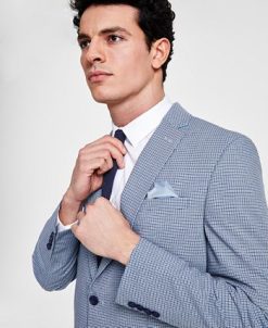 Bar III Men's Slim-Fit Mini Check Suit Jacket, Created For Macy's 4 Bar III Men's Slim-Fit Mini Check Suit Jacket, Created For Macy's -macys shop 23058266 fpx