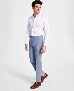 Bar III Men's Slim-Fit Mini Check Suit Pants, Created For Macy's -macys shop 23058325 fpx