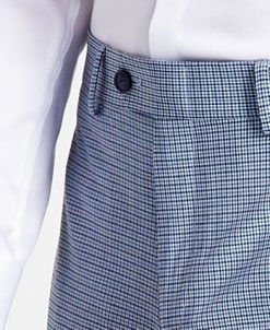 Bar III Men's Slim-Fit Mini Check Suit Pants, Created For Macy's -macys shop 23058337 fpx