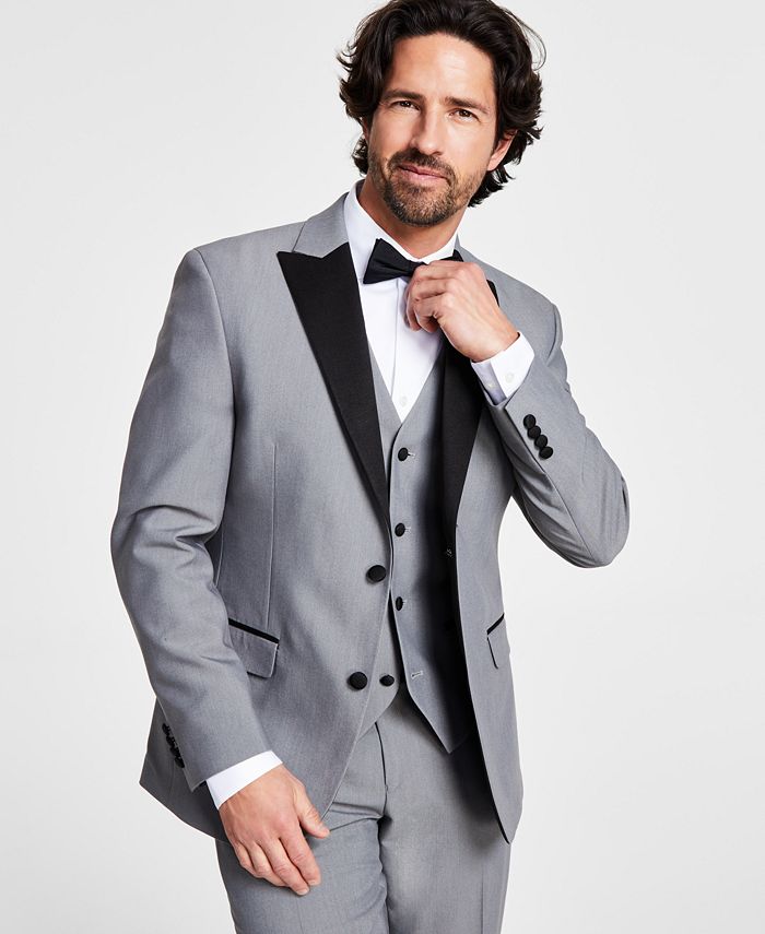 Men's Slim-Fit Contrast-Trim Tuxedo Jacket, Created For Macy's Alfani Men's Slim-Fit Contrast-Trim Tuxedo Jacket, Created For Macy's -macys shop