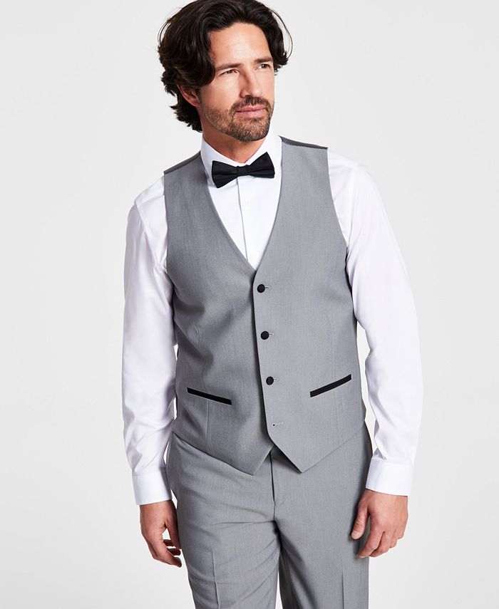 Men's Slim-Fit Contrast-Trim Tuxedo Vest, Created For Macy's Alfani Men's Slim-Fit Contrast-Trim Tuxedo Vest, Created For Macy's -macys shop
