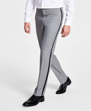 Men's Slim-Fit Contrast-Trim Tuxedo Pants, Created For Macy's Alfani Men's Slim-Fit Contrast-Trim Tuxedo Pants, Created For Macy's -macys shop