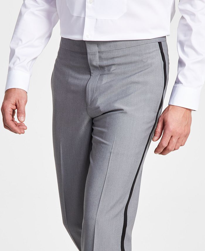 Men's Slim-Fit Contrast-Trim Tuxedo Pants, Created For Macy's Alfani Men's Slim-Fit Contrast-Trim Tuxedo Pants, Created For Macy's -macys shop