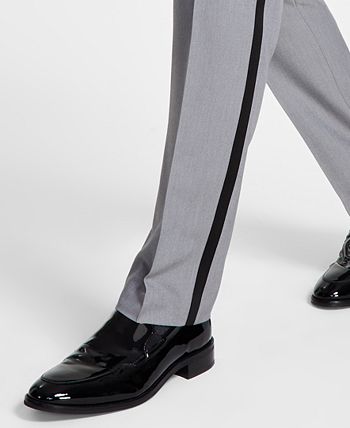 Men's Slim-Fit Contrast-Trim Tuxedo Pants, Created For Macy's Alfani Men's Slim-Fit Contrast-Trim Tuxedo Pants, Created For Macy's -macys shop