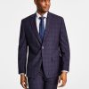 Michael Kors N's Classic Fit Wool-Blend Plaid Suit Jacket -macys shop 23099990 fpx