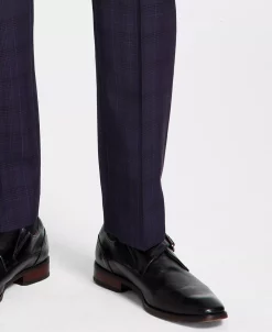 Michael Kors N's Classic Fit Wool-Blend Plaid Suit Pants -macys shop 23100099 fpx