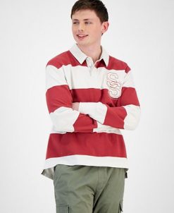Sun + Stone Men's Kenny Rugby Shirt, Created For Macy's -macys shop 23111016 fpx