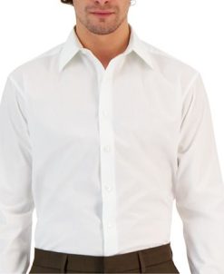 Club Room Men's Regular Fit Solid Dress Shirt, Created For Macy's -macys shop 23147194 fpx