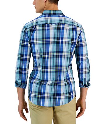 Arthur Classic-Fit Plaid Button-Down Poplin Shirt, Created For Macy's Club Room Arthur Classic-Fit Plaid Button-Down Poplin Shirt, Created For Macy's -macys shop