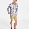 Club Room Men's Plaid Long-Sleeve Button-Up Shirt, Created For Macy's -macys shop 23204851 fpx