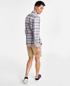 Club Room Men's Plaid Long-Sleeve Button-Up Shirt, Created For Macy's -macys shop 23204852 fpx