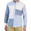 Club Room Ethan Long Sleeve Patchwork Oxford Shirt, Created For Macy's 1 Club Room Ethan Long Sleeve Patchwork Oxford Shirt, Created For Macy's -macys shop 23205377 fpx