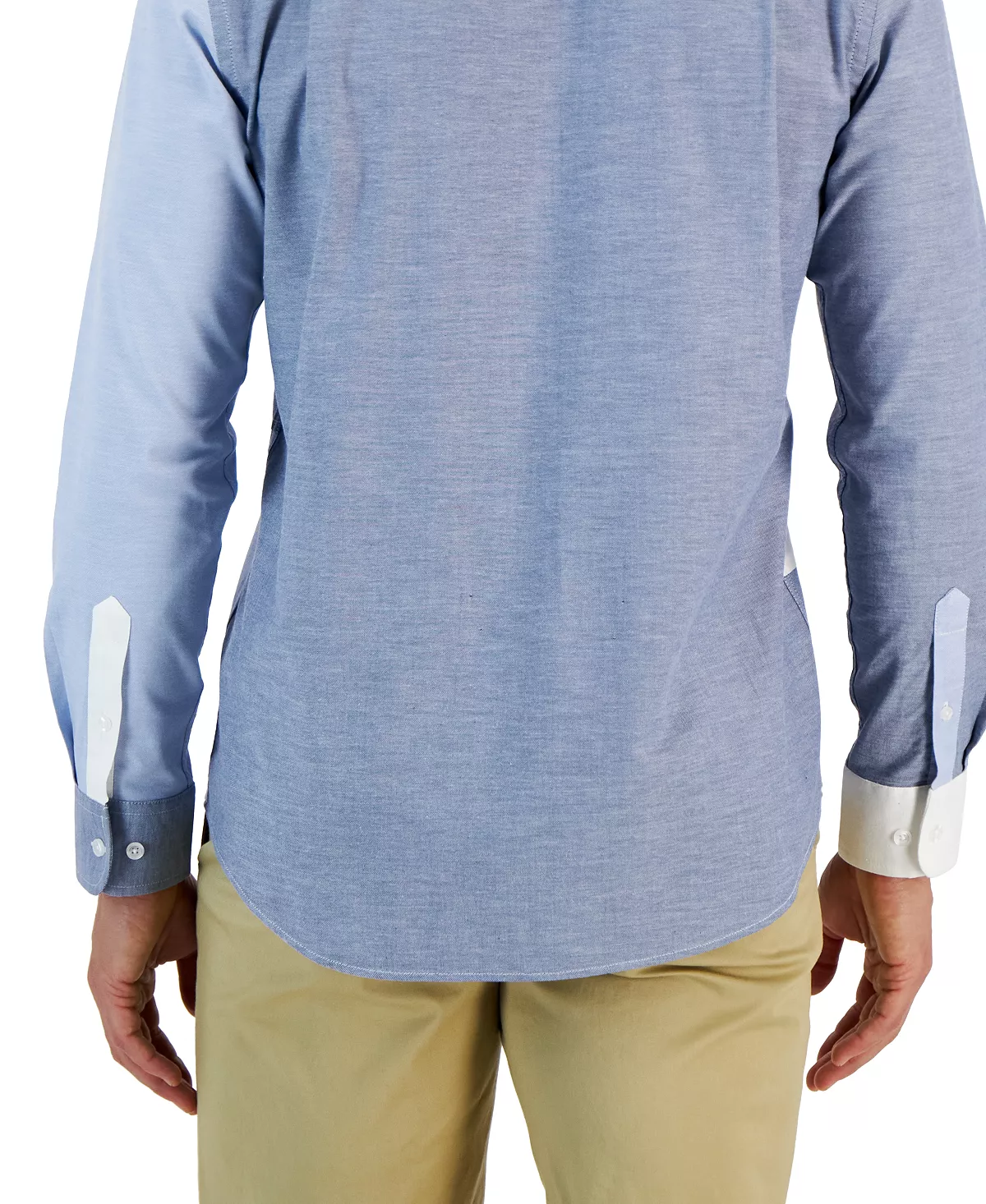 Ethan Long Sleeve Patchwork Oxford Shirt, Created For Macy's Club Room Ethan Long Sleeve Patchwork Oxford Shirt, Created For Macy's -macys shop