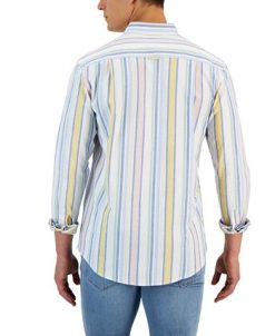 Club Room Raig Long Sleeve Multicolor Striped Oxford Shirt, Created For Macy's 3 Club Room Raig Long Sleeve Multicolor Striped Oxford Shirt, Created For Macy's -macys shop 23205454 fpx