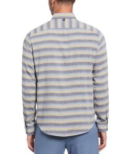 Original Penguin Men's Slim-Fit Woven Double Stripe Shirt -macys shop 23206274 fpx