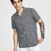INC International Concepts Men's Slim-Fit Animal-Print Shirt, Created For Macy's -macys shop 23232512 fpx