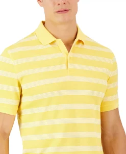 Club Room Men's Retro Stripe Polo, Created For Macy's -macys shop 23308420 fpx