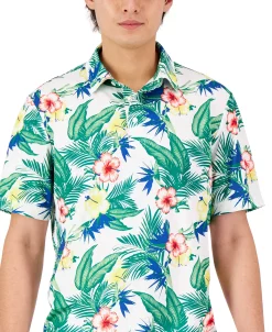 Club Room Men's Daniel Tropical Tech Polo, Created For Macy's -macys shop 23308620 fpx