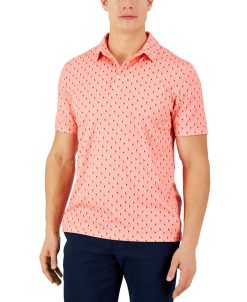 Club Room Men's Flamingo Tech Polo, Created For Macy's