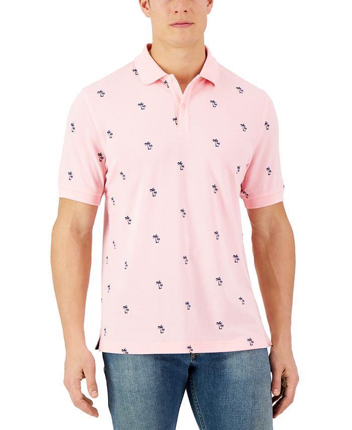 Men's Shady Palm Polo, Created For Macy's Club Room Men's Shady Palm Polo, Created For Macy's -macys shop