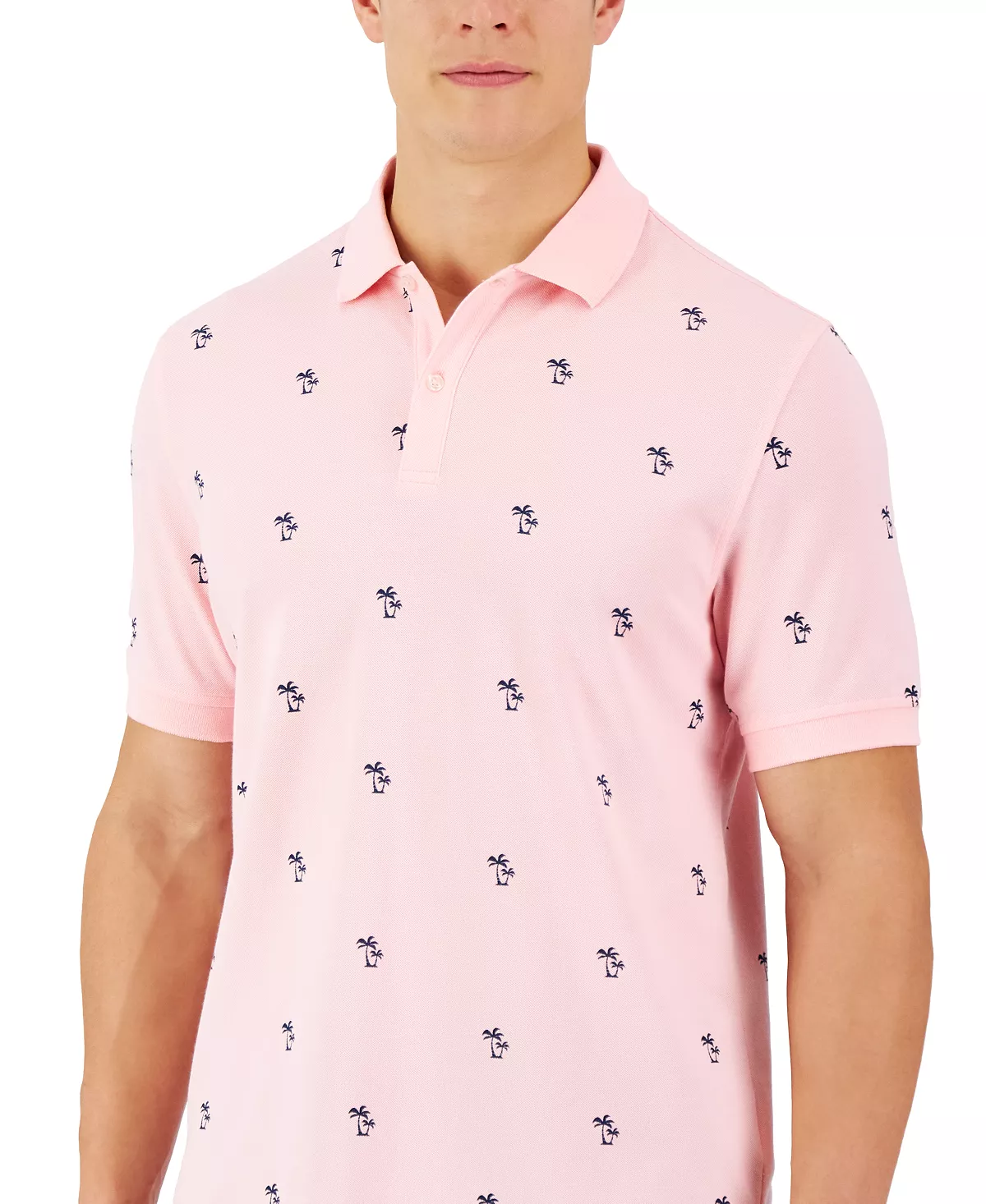 Men's Shady Palm Polo, Created For Macy's Club Room Men's Shady Palm Polo, Created For Macy's -macys shop