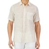 Club Room Men's Short-Sleeve Stripe Fern Linen Shirt, Created For Macy's -macys shop 23359031 fpx