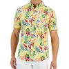 Club Room Monet Short Sleeve Button-Down Tropical Print Shirt, Created For Macy's -macys shop 23359356 fpx