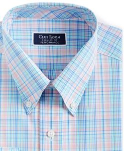 Club Room Men's Regular Fit Cotton Peter Plaid Dress Shirt, Created For Macy's 6 Club Room Men's Regular Fit Cotton Peter Plaid Dress Shirt, Created For Macy's -macys shop 23443998 fpx