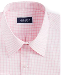 Club Room Men's Regular Fit Check Dress Shirt, Created For Macy's -macys shop 23444031 fpx