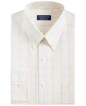 Men's Regular Fit Ditto Plaid Dress Shirt, Created For Macy's Club Room Men's Regular Fit Ditto Plaid Dress Shirt, Created For Macy's -macys shop