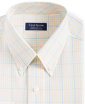 Men's Regular Fit Ditto Plaid Dress Shirt, Created For Macy's Club Room Men's Regular Fit Ditto Plaid Dress Shirt, Created For Macy's -macys shop