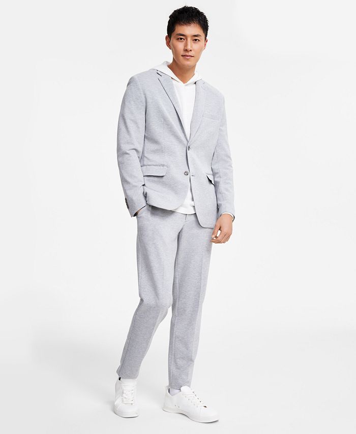 Men's Pique Slub Hoodie, Regular-Fit Polyspan Blend Solid Suit Separate Jacket & Pants, Created For Macy's Alfani Men's Pique Slub Hoodie, Regular-Fit Polyspan Blend Solid Suit Separate Jacket & Pants, Created For Macy's -macys shop