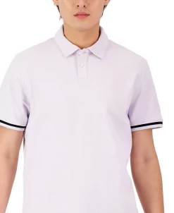 Alfani Men's Regular-Fit Tipped Polo Shirt, Created For Macy's -macys shop 23541851 fpx