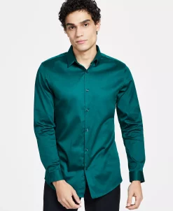 INC International Concepts Men's Slim Fit Dress Shirt, Created For Macy's -macys shop 23567602 fpx